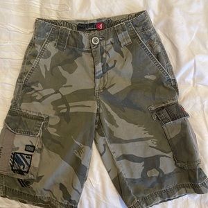 Boys Quiksilver camouflage cargo shorts
